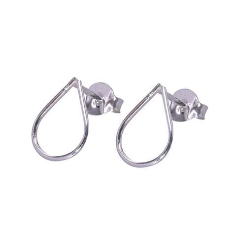 Oorknopjes in zilver 925% met een druppel