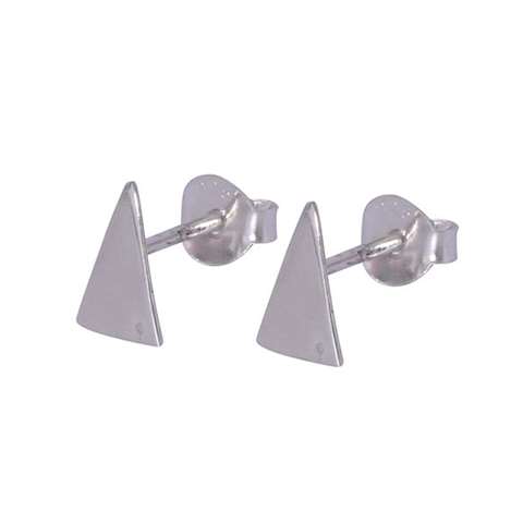 Oorknopjes in zilver 925% met een driehoek