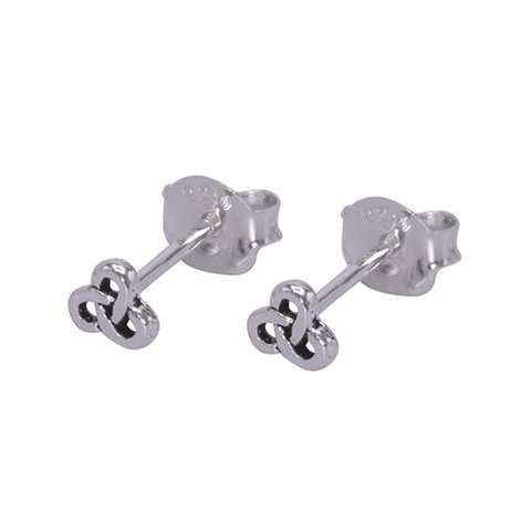 Oorknopjes in zilver 925% met een triskel