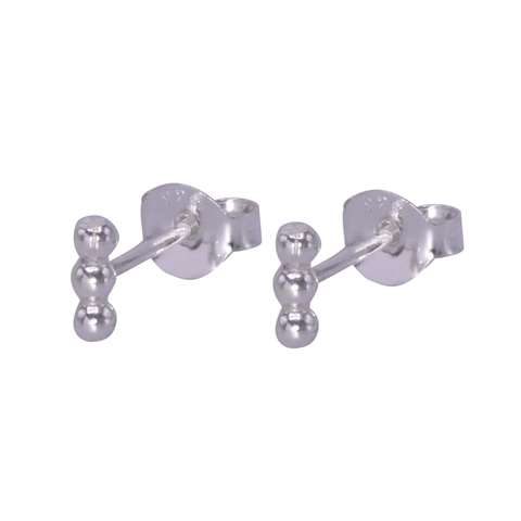 Oorknopjes in zilver 925% met 3 bollen