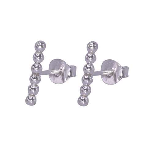 Oorknopjes in zilver 925% met 6 bollen