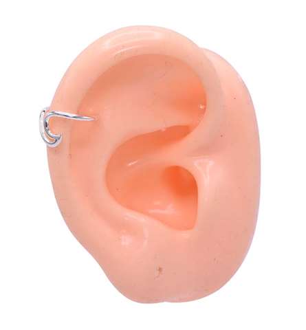Fake piercing in Silber 925% mit Schleife