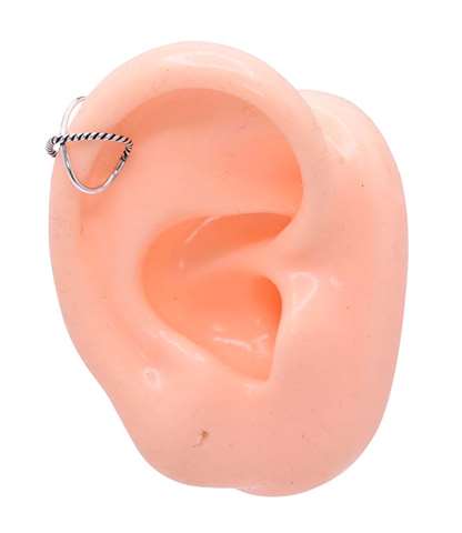 Fake Doppelpiercing in Silber 925%