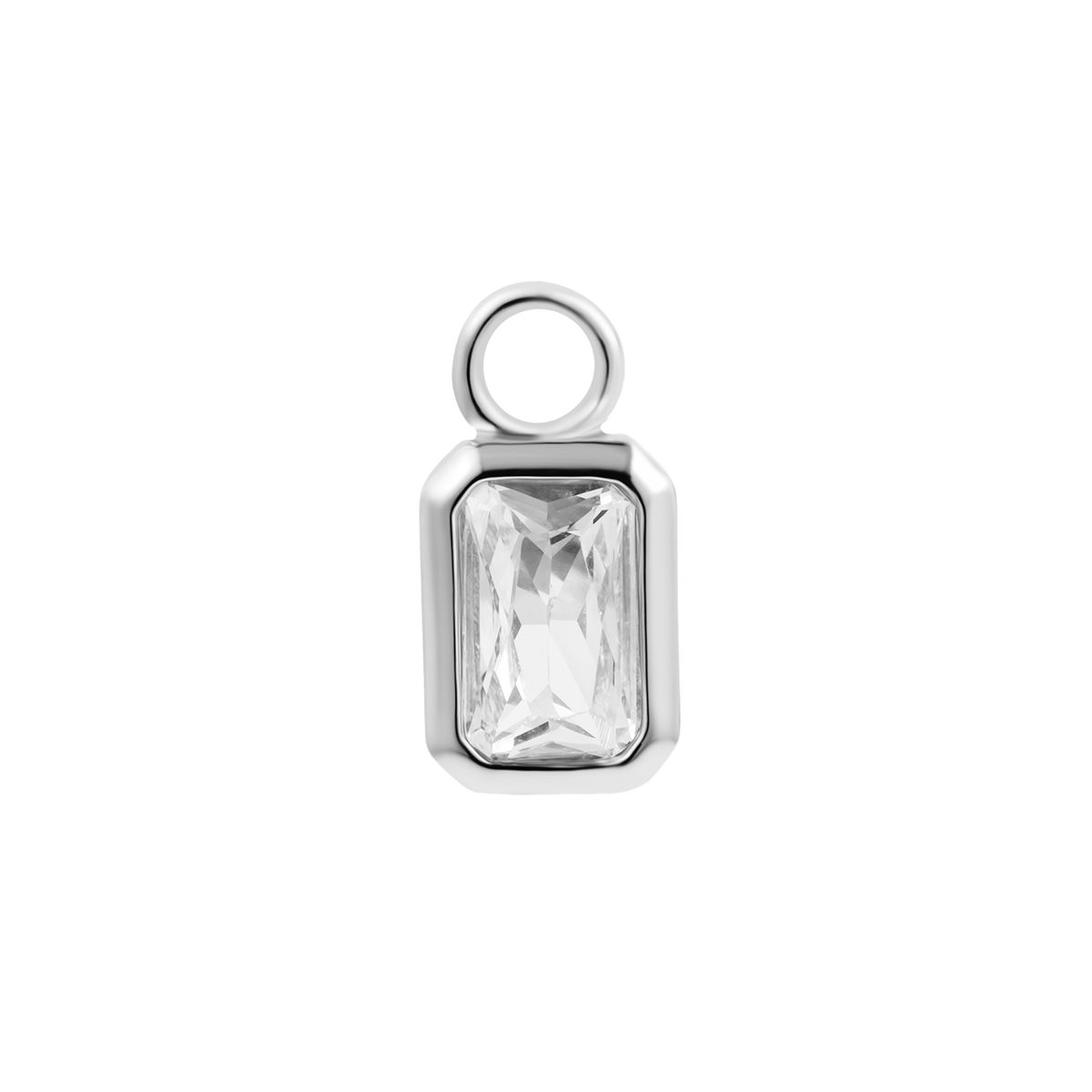 Charm in steel with a square crystal