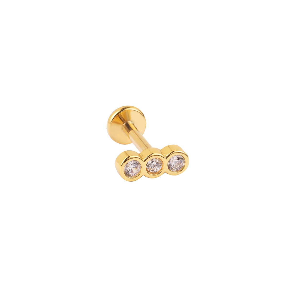 GUSXPPD Helix Piercing Set 10-teilig - Chirurgenstahl Labret Stecker 16G 6/8/10mm