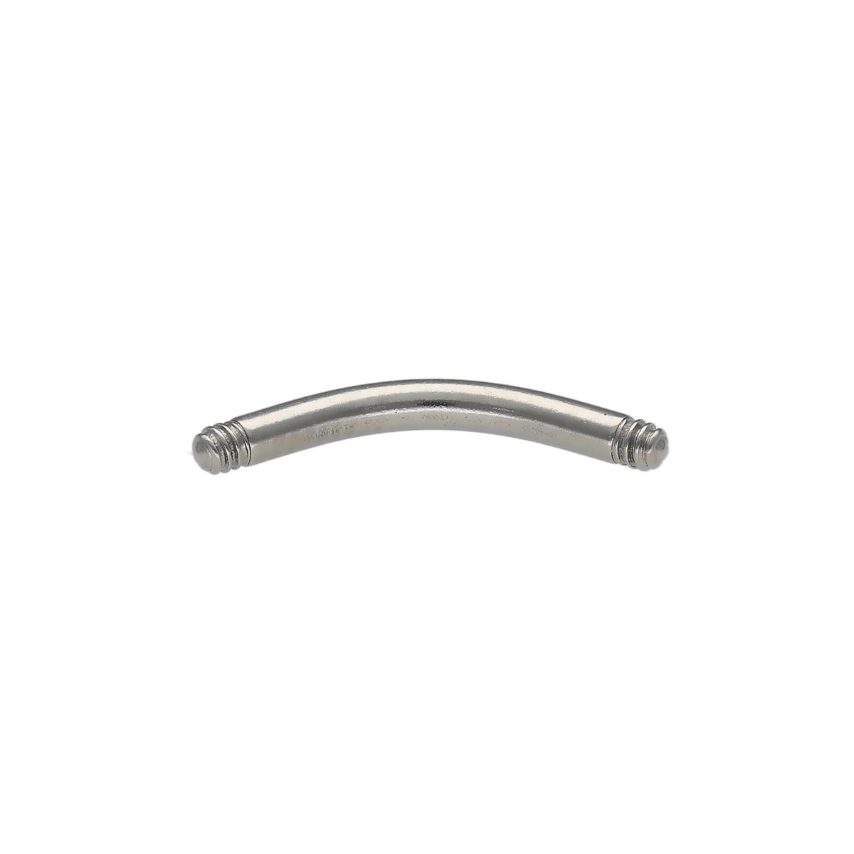 Banana bar in chirurgical steel, screwable, 1.6mm.