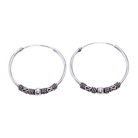 Earrings in silver 925%-creole 22mm