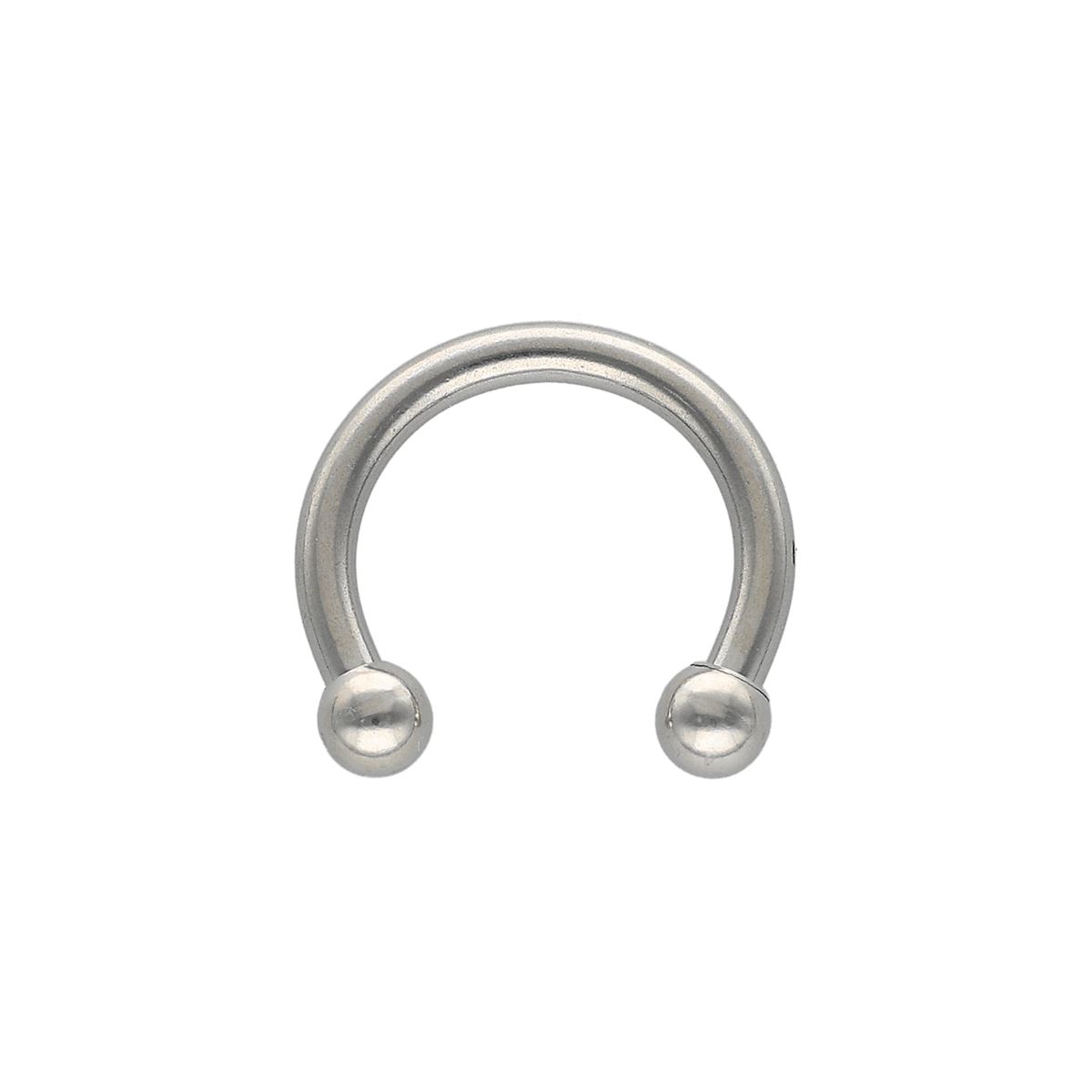 Hufeisenring aus chirurgenstahl, 1.6mm