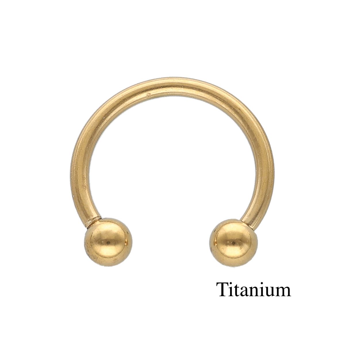 Titan Hufeisenring - vergoldet