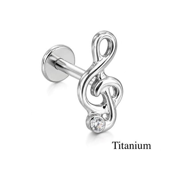 Oorpiercing titanium