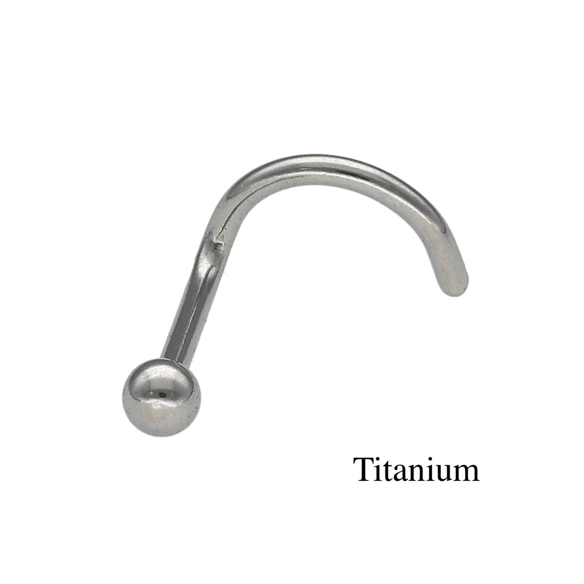Piercing de nez en titane F136 avec une petite boule