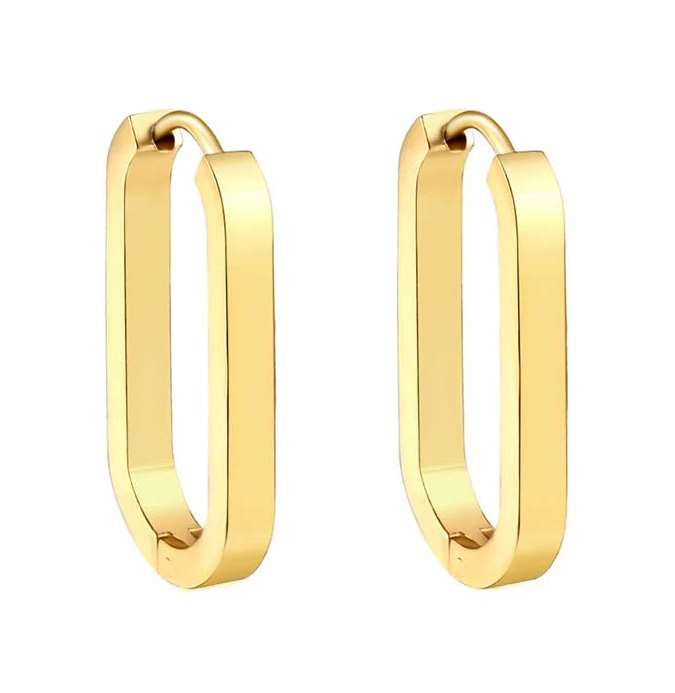 Boucles D’oreilles Homme Lion King – Acier Doré – Design Tête De Lion En Relief – Marque Guess