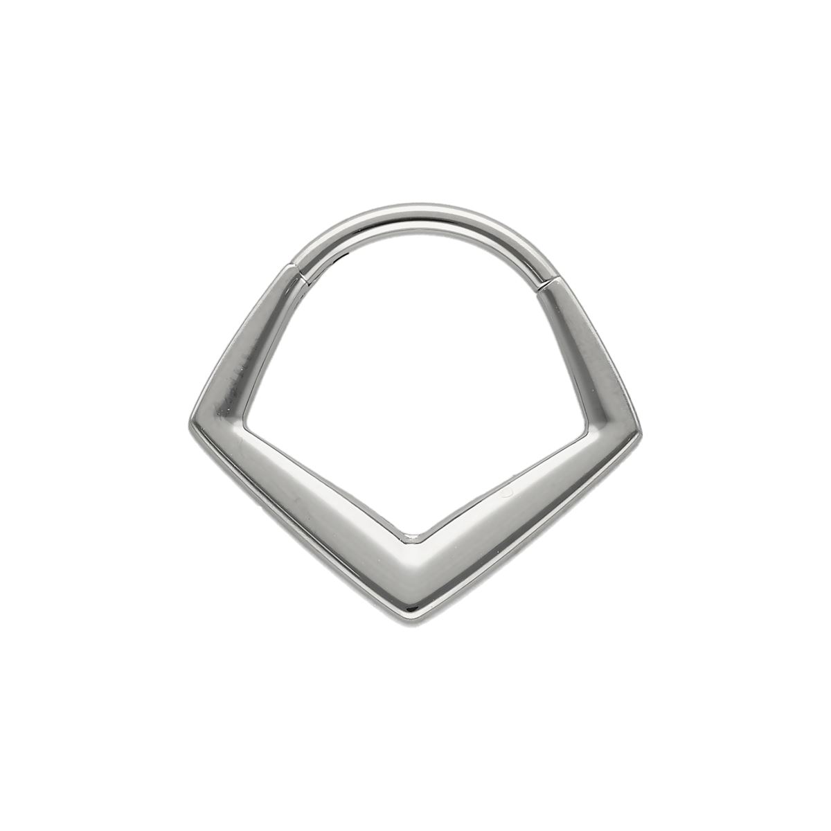 Segmentring/clicker in chirurgisch staal vierkant