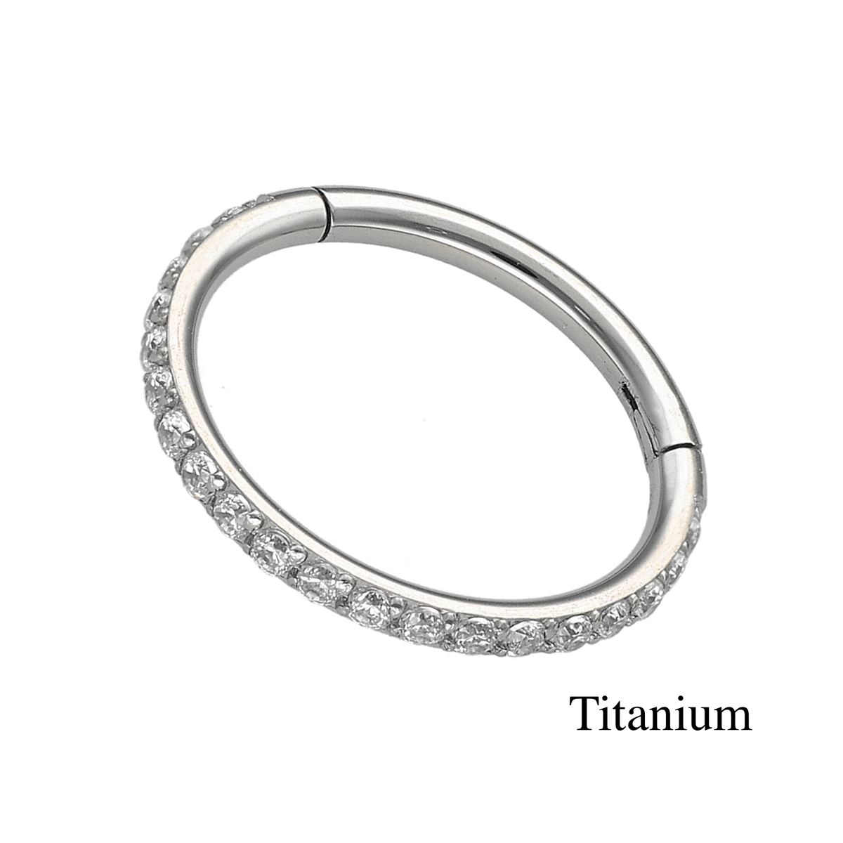 TITAN Segmentring seitlich mit Kristallen bedeckt