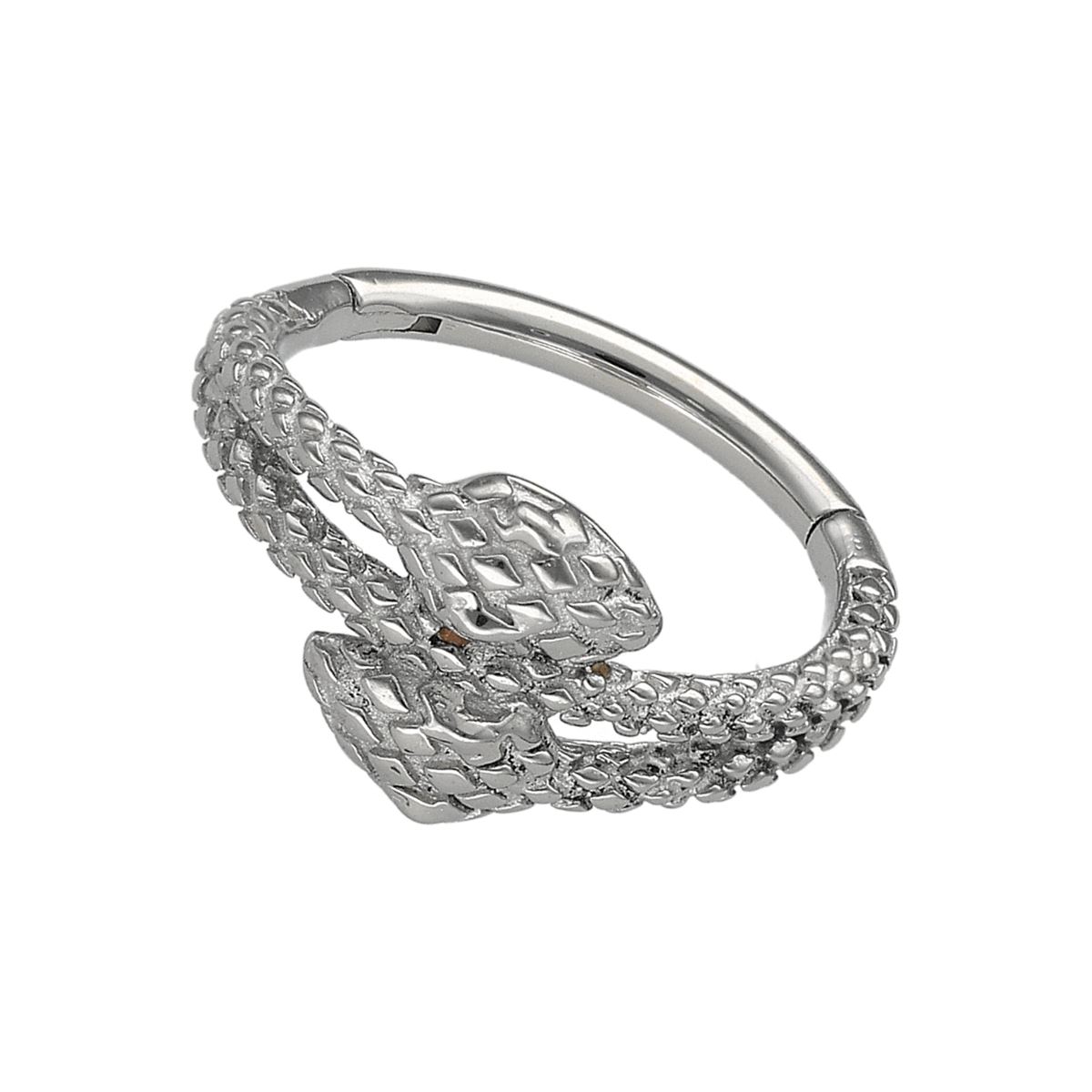 Anneau/Segment en acier chirurgical avec un serpent