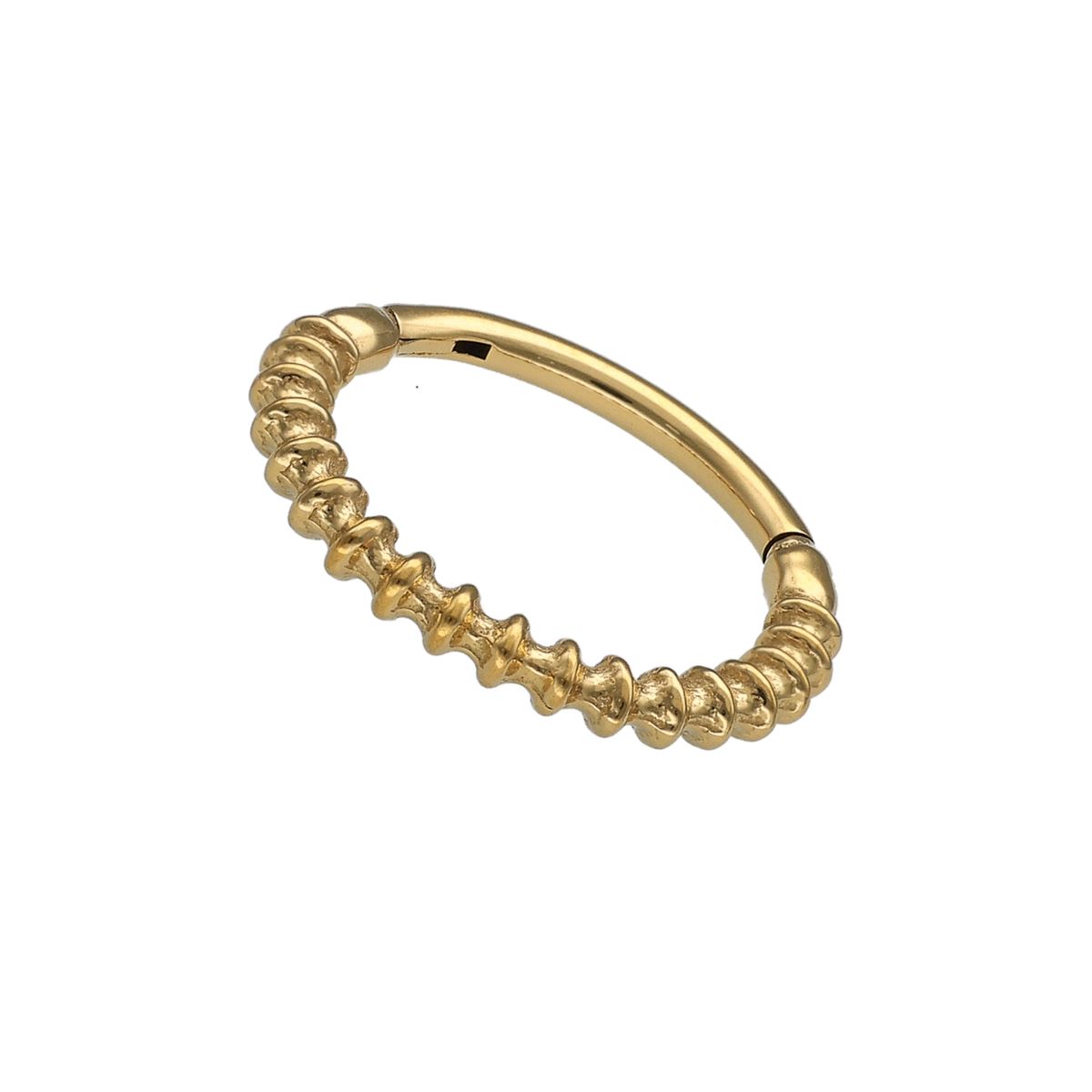 Segmentring/Clicker aus goldenem Chirurgenstahl