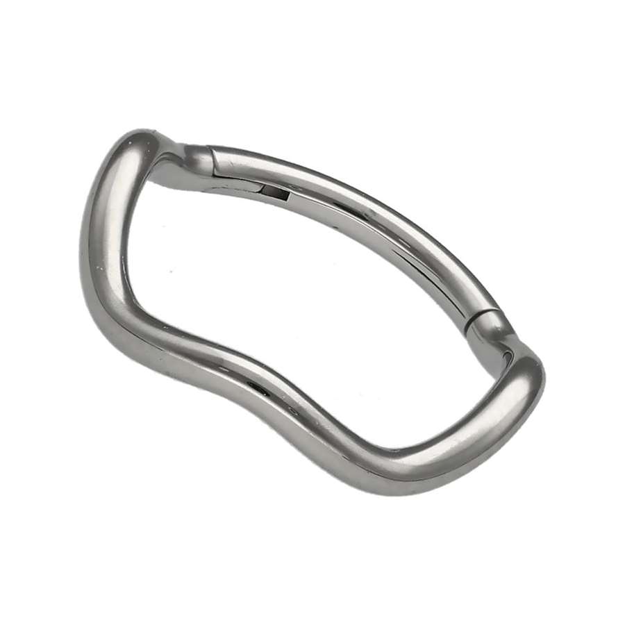Surgical Rings Segment ring/clicker in surgical steel curved ring - Evy's Secrets