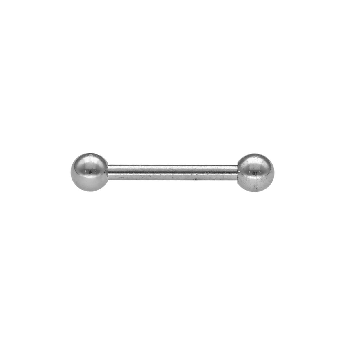 Barbell in chirurgisch staal met balletjes, 1.2mm