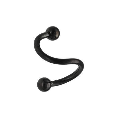 Twister/spirale en acier noir chirurgical, 1.2mm