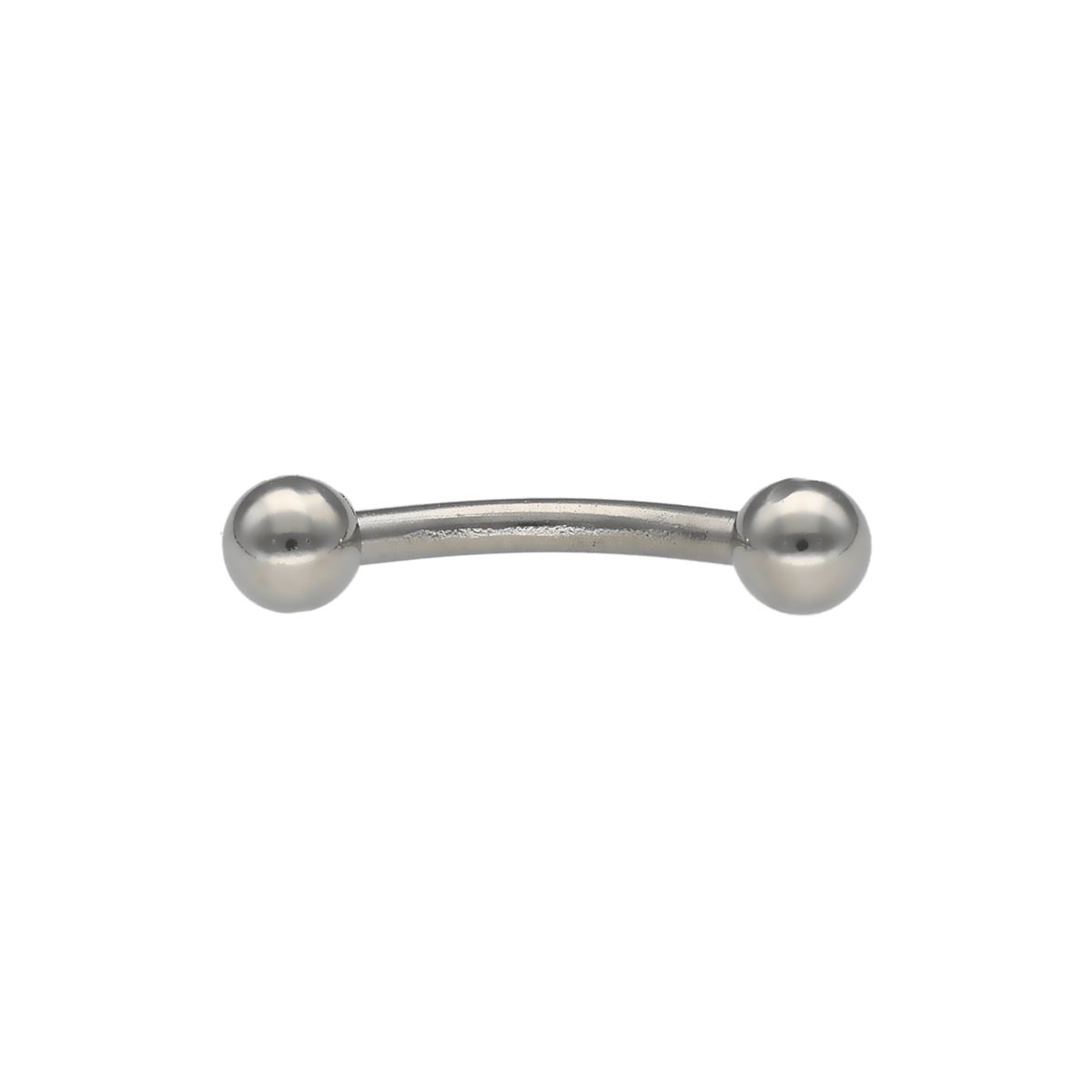 Eyebrow in chirurgical steel with balls