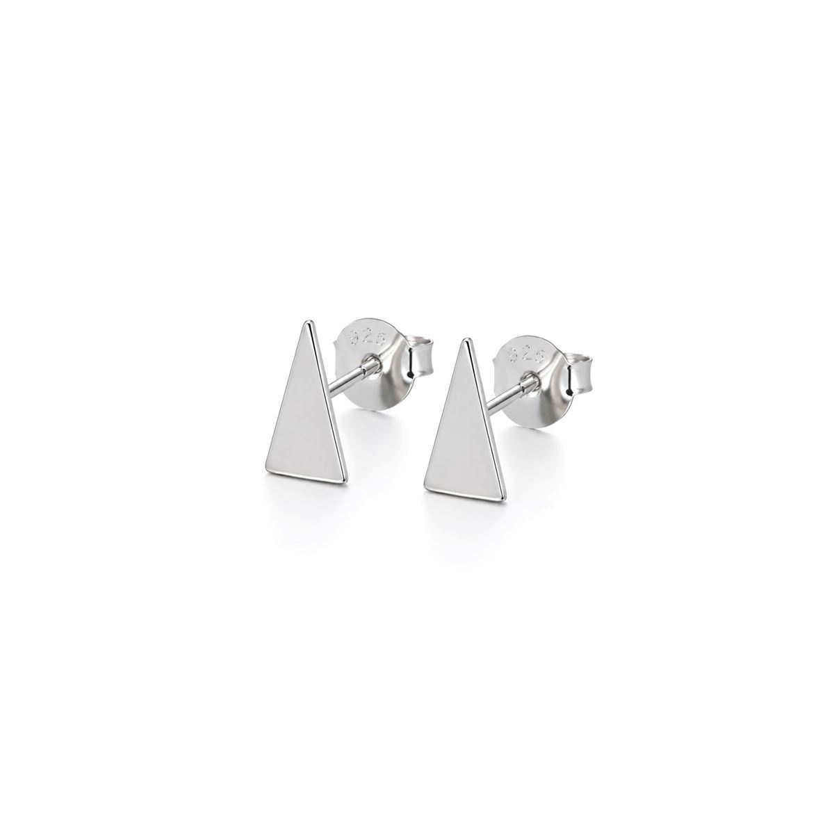 Triangle Stud Earrings in 925 Sterling Silver