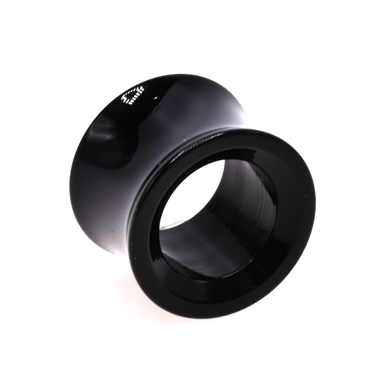 Double flared tunnel in acrylic black