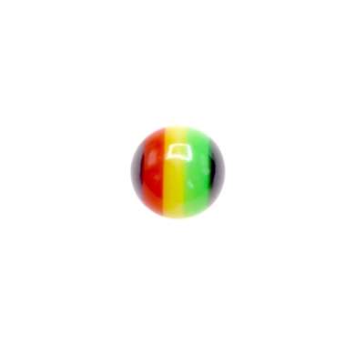 Ball Rasta Colors Ball in acrylic, rasta 1.2mm - Evy's Secrets