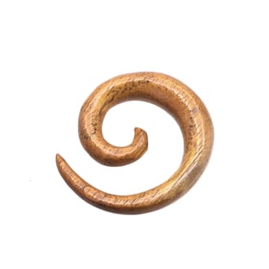 Dehnspirale in Orange holz