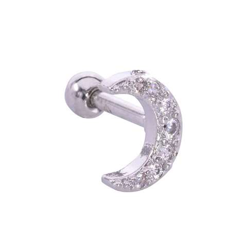 Tragus moon earring sale