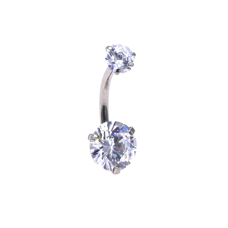 Vintage Kristall Bauchnabelpiercing 316L Chirurgenstahl 1,6 mm 10 mm 5 & 8 mm 