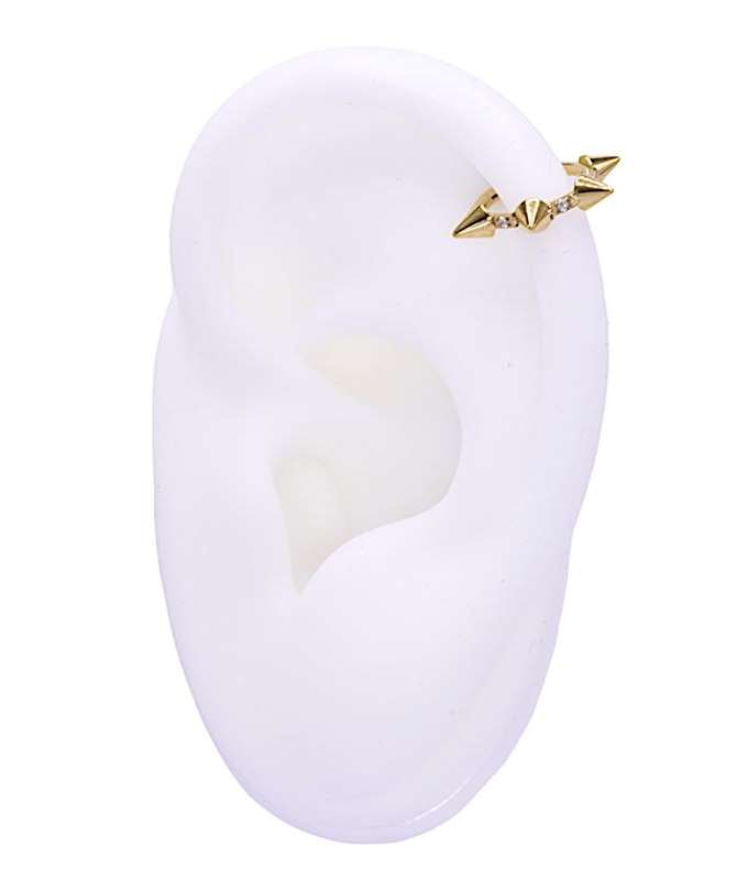 Clicker Pin Clicker in gold surgical steel pins and crystals - Evy's Secrets